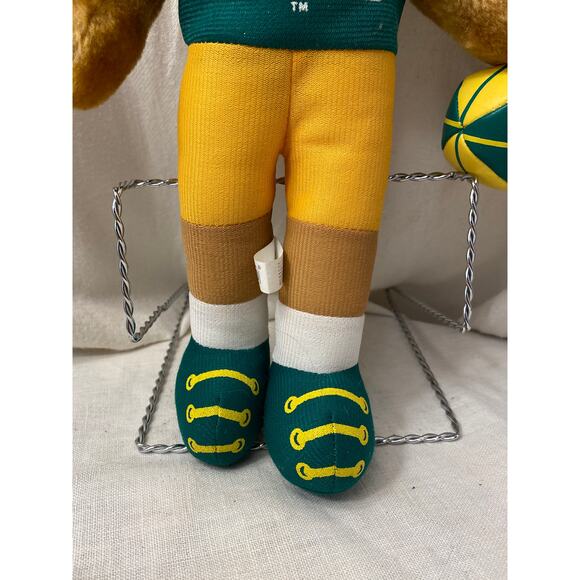 Vintage 1994, Seattle Supersonics Plush Teddy Bear with Basketball. - Picture 6 of 9